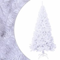 vidaXL Artificial Christmas Tree with Thick Branches White 6 ft PVC