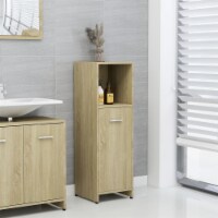 vidaXL Bathroom Cabinet Sonoma Oak 11.8 x11.8 x37.4  Engineered Wood