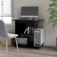 vidaXL Computer Desk Black 31.5 x19.7 x29.5 Engineered Wood