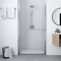 vidaXL Shower Door Tempered Glass 35.8 x76.8