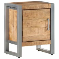 vidaXL Bedside Cabinet 15.7 x11.8 x19.7 Rough Mango Wood