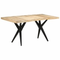vidaXL Dining Table 63 x31.5 x29.9 Rough Mango Wood