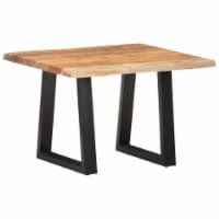 vidaXL Coffee Table with Live Edges 23.6 x23.6 x15.7 Solid Acacia Wood