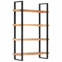 vidaXL 4-Tier Bookcase 47.2 x15.7 x70.9 Solid Acacia Wood