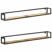 vidaXL Wall Shelves 2 pcs 63 Solid Reclaimed Wood