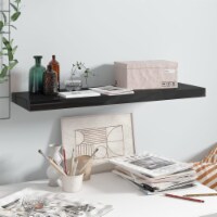 vidaXL Floating Wall Shelf High Gloss Black 31.5 x9.3 x1.5 MDF
