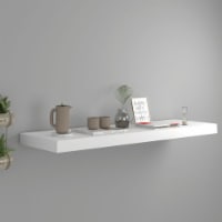 vidaXL Floating Wall Shelf White 31.5 x9.3 x1.5 MDF