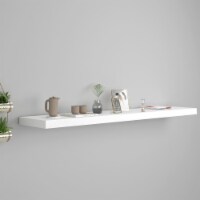 vidaXL Floating Wall Shelf White 47.2 x9.3 x1.5 MDF