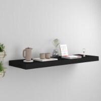 vidaXL Floating Wall Shelf Black 31.5 x9.3 x1.5 MDF