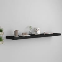 vidaXL Floating Wall Shelf Black 47.2 x9.3 x1.5 MDF