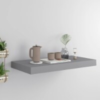 vidaXL Floating Wall Shelf Gray 19.7 x9.1 x1.5 MDF