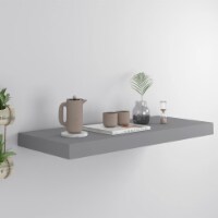 vidaXL Floating Wall Shelf Gray 23.6 x9.3 x1.5 MDF