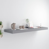 vidaXL Floating Wall Shelf Gray 31.5 x9.3 x1.5 MDF