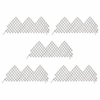 vidaXL Garden Trellis Fences 5 pcs 66.9 x29.5 Willow