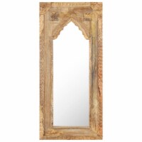 vidaXL Mirror 19.7 x1.2 x43.3  Solid Mango Wood