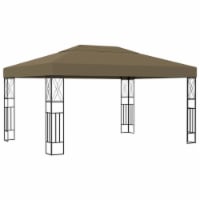 vidaXL Gazebo 118.1 x157.5  Taupe Fabric