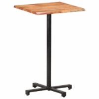 vidaXL Bar Table with Live Edges 23.6 x23.6 x43.3 Solid Acacia Wood