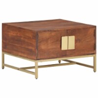 vidaXL Coffee Table Honey Brown 26.4 x26.4 x17.7 Solid Acacia Wood