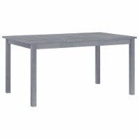 vidaXL Patio Dining Table 59.1 x35.4 x29.1 Solid Acacia Wood