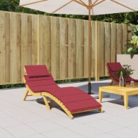 vidaXL Sun Lounger Cushion Wine Red 73.2 x22.8 x1.2