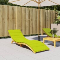 vidaXL Sun Lounger Cushion Bright Green 78.7 x19.7 x1.2 Oxford Fabric