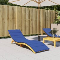 vidaXL Sun Lounger Cushion Royal Blue 78.7 x23.6 x1.2 Oxford Fabric