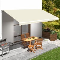 vidaXL Awning Top Sunshade Canvas Cream 236.2 x118.1