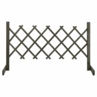 vidaXL Garden Trellis Fence Gray 47.2 x23.6 Solid Firwood