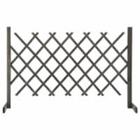 vidaXL Garden Trellis Fence Gray 47.2 x35.4 Solid Firwood