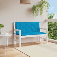 vidaXL Garden Bench Cushions 2pcs Light Blue 47.2 x19.7 x2.8 Oxford Fabric