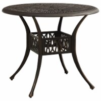 vidaXL Patio Table Bronze 35.4 x35.4 x29.1  Cast Aluminum