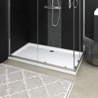 vidaXL Rectangular ABS Shower Base Tray White 27.6 x47.2