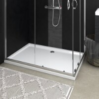 vidaXL Rectangular ABS Shower Base Tray White 31.5 x47.2
