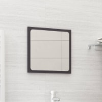 vidaXL Bathroom Mirror Gray 15.7 x0.6 x14.6 Engineered Wood