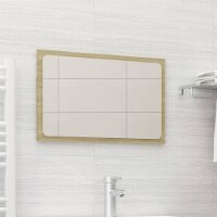 vidaXL Bathroom Mirror Sonoma Oak 23.6 x0.6 x14.6 Engineered Wood