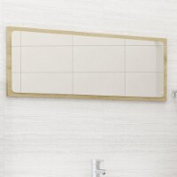 vidaXL Bathroom Mirror Sonoma Oak 35.4 x0.6 x14.6 Engineered Wood