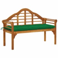 vidaXL Patio Queen Bench with Cushion 53.1 Solid Acacia Wood