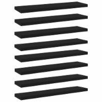 vidaXL Bookshelf Boards 8 pcs Black 15.7 x3.9 x0.6 Engineered Wood