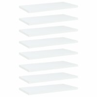 vidaXL Bookshelf Boards 8 pcs White 15.7 x7.9 x0.6 Engineered Wood