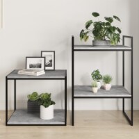 vidaXL Bookshelf Boards 8 pcs Concrete Gray 15.7 x19.7 x0.6 Engineered Wood