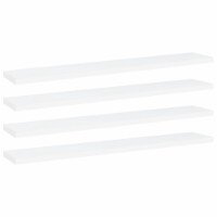 vidaXL Bookshelf Boards 4 pcs White 23.6 x3.9 x0.6 Engineered Wood