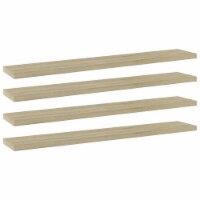 vidaXL Bookshelf Boards 4 pcs Sonoma Oak 23.6 x3.9 x0.6 Engineered Wood