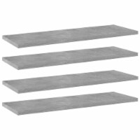 vidaXL Bookshelf Boards 4 pcs Concrete Gray 23.6 x7.9 x0.6 Engineered Wood