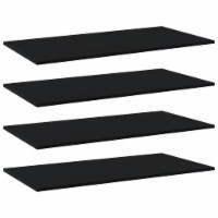 vidaXL Bookshelf Boards 4 pcs Black 31.5 x7.9 x0.6 Engineered Wood