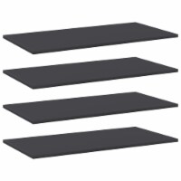 vidaXL Bookshelf Boards 4 pcs Gray 31.5 x15.7 x0.6 Engineered Wood
