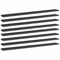vidaXL Bookshelf Boards 8 pcs High Gloss Black 39.4 x3.9 x0.6 Engineered Wood