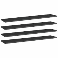 vidaXL Bookshelf Boards 4 pcs High Gloss Black 39.4 x7.9 x0.6 Engineered Wood