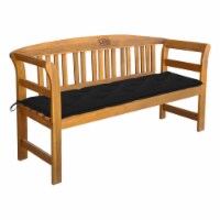 vidaXL Patio Bench with Cushion 61.8 Solid Acacia Wood
