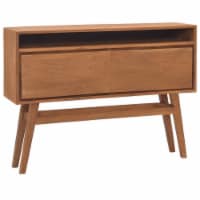 vidaXL Console Table 43.3 x11.8 x31.1 Solid Teak Wood