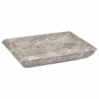 vidaXL Sink Gray 19.7 x13.8 x3.9 Marble
